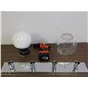Image 1 : Wall Fixture 4-Light Bathroom / Vanity Wall Mount, Ceiling Fixture, Glass Fish Bowl & Drill w 14.4
