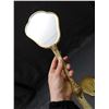Image 2 : Vintage Gold Tone Vanity Set Brush Mirror & Comb w Embroidery Designs, Metal Ornate Trim