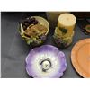 Image 2 : Lot of 8pcs Grape Style Italian Kitchen / Home Decorations Bottles, Candle Holder, Plant Pot, Plates