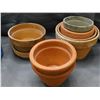 Image 1 : Lot of 7 Terracotta Plant Pots