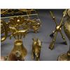 Image 4 : Lot of Assorted Brass Ware Vases, Loonie Coin Bank, Horses, Dinner Bell, Mugs, Etc