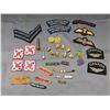 Image 1 : Lot of Vintage WW2 Era Canadian Military Patches, Ribbons & Collar Badges