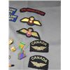 Image 6 : Lot of Vintage WW2 Era Canadian Military Patches, Ribbons & Collar Badges