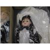 Image 3 : Lot of 3 Porcelain Dolls Collector Series "At Home w Classics, & 2 Unmarked