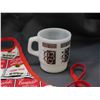 Image 3 : Lot of 4pcs Campbells Apron, Soup Mug, Milk Glass Anchor Hocking Mug, Canadiens Mug