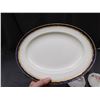 Image 2 : Lot of Alfred Meakin Royal Majesty 18k Gold Serving Plate, Appetizer Plates & unmarked saucers.