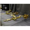 Image 4 : Ornate Brass Wall Sconces 2-Headed with Hardware