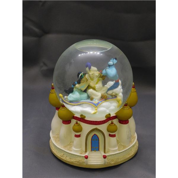 Disney Aladdin  Music Box Snow Globe "A Whole New World"