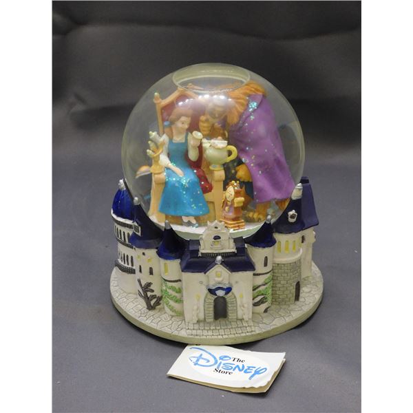 Disney Beauty and the Beast Music Box Snow Globe "Beauty and the Beast"
