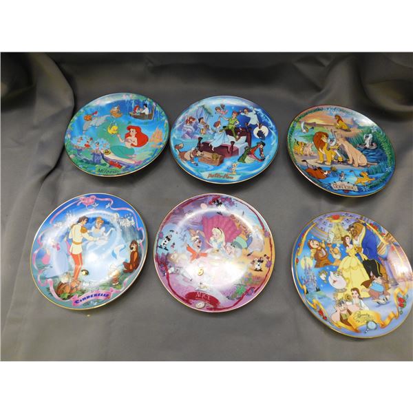 Set of 6 Disney's Musical Memories The Bradford Exchange Musical Plates