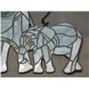 Image 2 : Elephants Stained Glass Wall Decoration