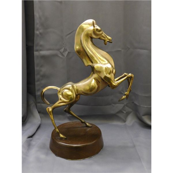 22" Brass Horse Sculpture