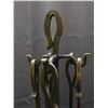 Image 3 : Vintage Wrought Iron Metal Fireplace Tool Set Claw Feet