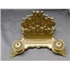 Image 2 : Bronze Ornate Desk Adornment Letter Holder with Ink Wells