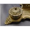 Image 3 : Bronze Ornate Desk Adornment Letter Holder with Ink Wells