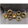 Image 2 : Lot of 7 Bronze Small Round Vases Indian Asian