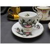 Image 4 : Lot of 6 Tea Cups and Saucers Duchess, Royal Kent, Elizabethan, Crown Ming, Royal Albert