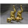 Image 1 : Lot of 4 Brass Elephants