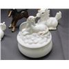 Image 4 : Trinket Jars, Beswick Horse *chip* and Unicorn Figurines