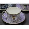 Image 3 : Wedgwood 8 Tea Cups Set Millennium 1999 Fine Bone China