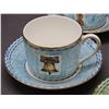 Image 5 : Wedgwood 8 Tea Cups Set Millennium 1999 Fine Bone China