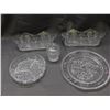 Image 1 : Pressed Glass / Crystal Jam Jar, Planters, Serving Dish, Divided Tray