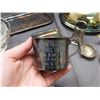 Image 2 : Lot of Assorted Silverplate Butter Dish, Trays, Salt, Tea Strainer, Curtain Pull, Olives