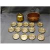 Image 1 : Lot of Assorted Metal / Cupper Basket, Small Trinkets
