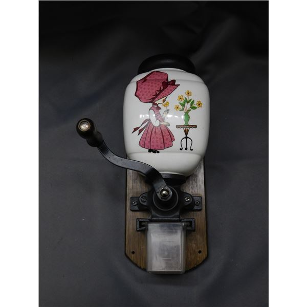 Vintage Wall Mount Coffee Grinder Holly Hobby Style