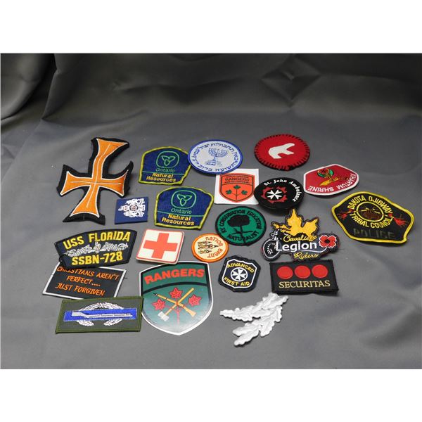Lot of Assorted Patches Police, National Resources, Rangers, Etc
