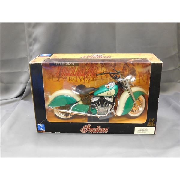 1948 Indian 1:6 Die Cast Motorcycle NewRay