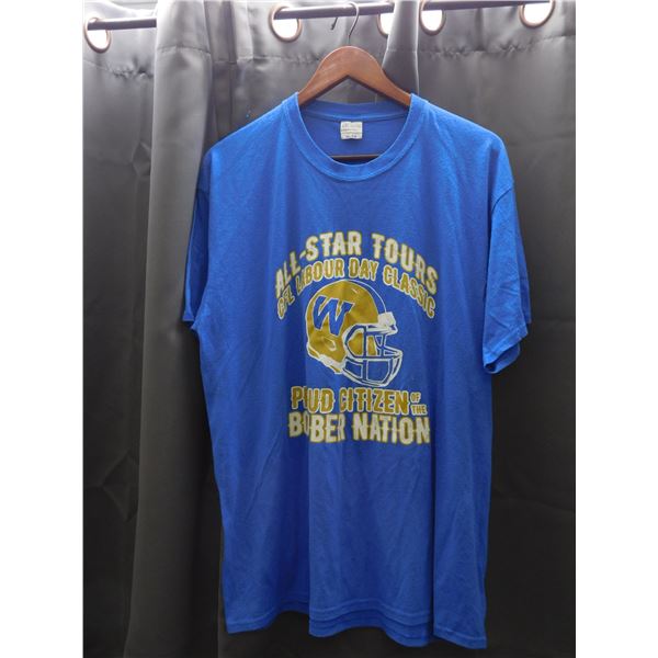 Vintage Size XL All Star Tour CFL Labour Day Classic Bomber Nation T-Shirt