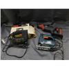 Image 1 : Lot of 3 Black & Decker Battery Reciprocating Saw (no batteries) & 2 Electric Jigsaw Skil, Jobmate