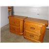 Image 3 : Pair of Oak Bedside Tables