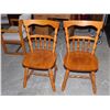 Image 2 : Pair of Vintage Wooden Maple? Dining Chairs