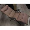 Image 3 : Fold Out Reclining Patio Lounge Lawn Chair Modern w Cushion