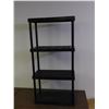 Image 2 : Plastic 4-Shelf Storage Shelving Unit