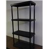 Image 3 : Plastic 4-Shelf Storage Shelving Unit