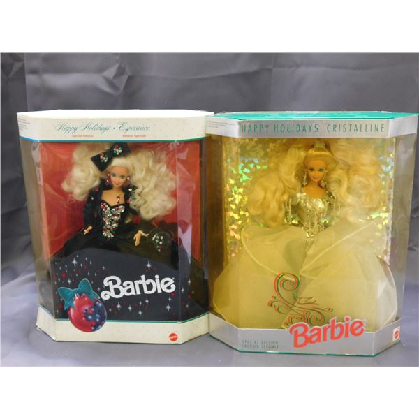 1991 & 1992 Holiday Barbies Special Edition (previously opened)