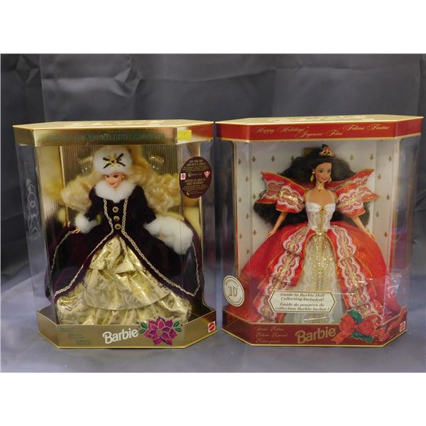 1996 & 1997 Holiday Barbies NIB