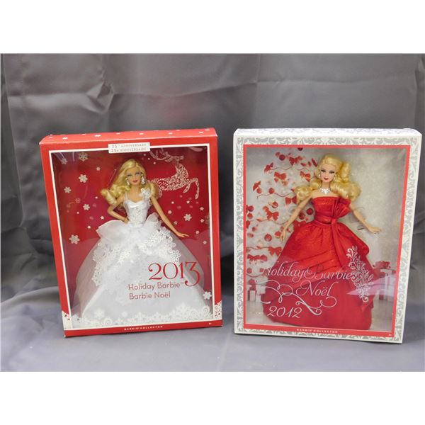 2012 & 2013 Holiday Barbies NIB