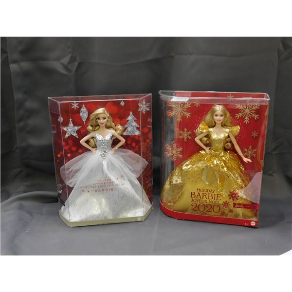2020 & 2021 Holiday Barbies NIB