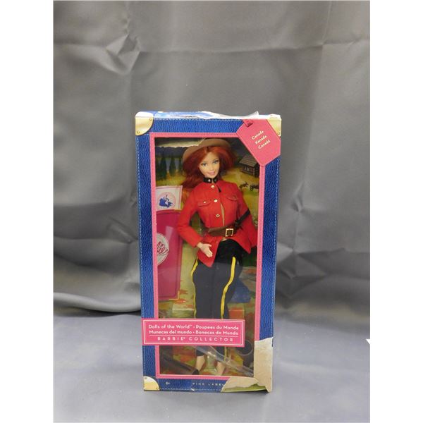 2012 Dolls of the World Canada RCMP Barbie Doll (previously opened)