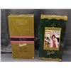 Image 1 : Lot of 2 NIB Barbie Dolls 1997 Hallmark Holiday Voyage and 1996 Avon Winter Rhapsody