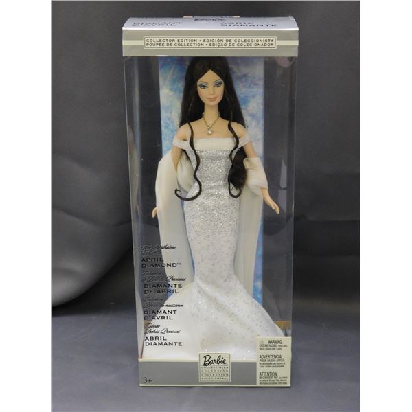 Birth Stone Collection April Diamond Barbie 2002 NIB