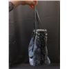 Image 2 : Michael Kors Blue Leather Snakeskin Tote Handbag Studded *rough shape*