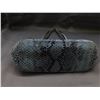 Image 5 : Michael Kors Blue Leather Snakeskin Tote Handbag Studded *rough shape*