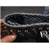 Image 7 : Michael Kors Blue Leather Snakeskin Tote Handbag Studded *rough shape*