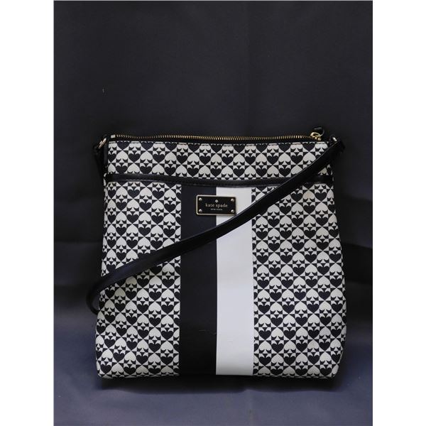 Kate Spade Penn Place Keisha Crossbody Black and White Purse