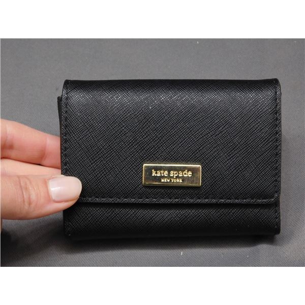 Kate Spade Small Black Wallet / Business Card Holder